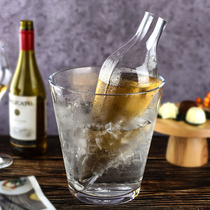 Ice Bucket Decanter for White Wine RONA Hand Blown Fast Ice Wine Sommelier Dispenser