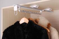 Space Aluminum Separate Pull Retractable Fashion Top Mount Hanger JH-056