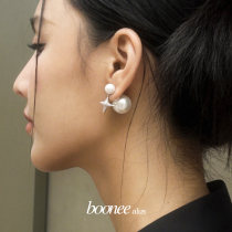 BOONEE Big Pearl Earrings Small Crowdsourced Original Design Retro Pearl Ear Nail Superior Sens Lukewarm Air Ear Accessories