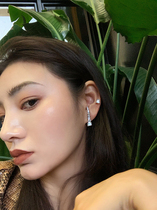 Boonee allus minimalist personality lukewarm silver tinted with superior temperament with light lavish earrings earrings