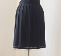 Swallowjk home girls school uniform uniform solid color pleated skirt spring and autumn cyanotic JK uniform skirt 24 pleats