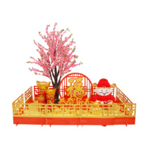 Spring Festival shopping mall decoration sitting hanging cannon firecrackers New Year decorations New Years Day window decoration New Years Day Scene Package