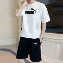  PUMA PUMA suit mens 2021 summer new breathable casual short-sleeved sports T-shirt five-point pants running shorts