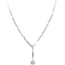Pt950 platinum womens necklace set chain fashion one multi-belt clavicle chain ladies live link