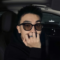 Korean Version Tea Color Sunglasses Men Driving Ins Nets Red Big Faces Street Beats to Tide UV Rays Male SUN GLASSES