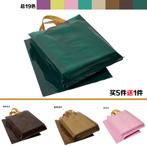 Clothing Store Transparent Handbag Pocket Shopping Plastic Clothing Bags Custom Gift Wrapping Bag Print LOGO