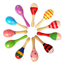 Kindergarten Orff early education musical instrument sand hammer sand sand ball wooden childrens educational early childhood education toy large trumpet