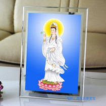 Customized Guanyin Bodhisattva portrait Buddha painting photo paper plastic seal Guanyin Dashi Guanshiyin double-sided plastic sealing table