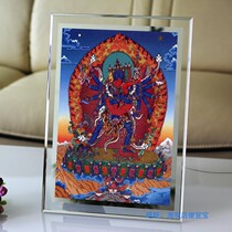 Customized Shengle King Kong portrait 9 photo paper plastic seal on Le King Kong Buddha painting Thangka Tantra Protector Platform