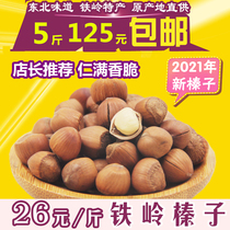 Northeast Tieling specialty hand-slapped small hazelnuts wild pure new product water leak pregnant women nuts big pot original snacks fried goods