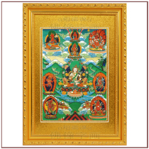 Tian Fuhui Guanyin Huaiye Nine Bodhisattvas associated with Tibetan Buddhism Tantric Tantric altar City Mantra Wheel Buddha hanging painting Thangka 34