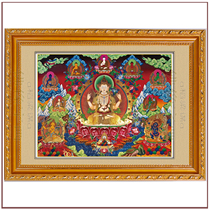 tian fu Hui four-arm Guanyin wu fang fo become attached to the Tibetan Buddhist Tantric Mandala spell round Buddha paintings thangka 23