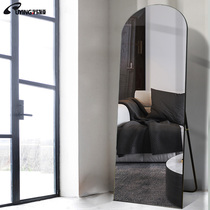 Shaped arched floor-to-ceiling fitting mirror Household full-length full-length mirror Nordic ins style clothing store mirror shows thin and beautiful