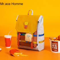 mracehomme food large capacity travel backpack female ins Wind minority student bag male computer backpack