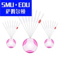 SMUEDU Competitive Silicone Bleached Lead Leather Bean Base Imported Cylindrical Accessories 71 Invisible Space Fishing Suit