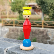 Mengs early education shape set column building blocks baby 1-2-3 years old cognitive Enlightenment educational wooden toys