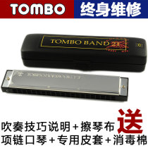 Japan TOMBO Tongbao imported 21-hole polyphonic harmonica beginner entrance professional performance instrument 3121