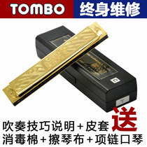 TOMBO Tongbao 1921 Japan original imported 21 holes playing high-end professional polyphonic harmonica gift adult level