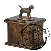Urn casket solid wood coffin commemoration dog urn pet dog dog dog statue cremation funeral B