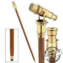 Crutch Gentleman Cane Civilization Stick Men Brass Telescope Work Collection Hardwood Outdoor Geriatric Inn
