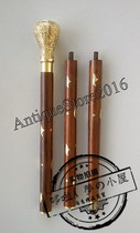 Crutches gentleman cane civilization stick male brass designer wooden three folding nautical 36 gift outdoor