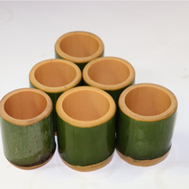Fresh bamboo bamboo cup bamboo cup bamboo cylinder leaves frozen bamboo cylinder pure natural commercial bamboo cylinder