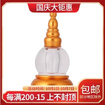 Large crystal stupa pagoda alloy acrylic glass pagoda Bodhi pagoda ornaments Buddhist scriptures large