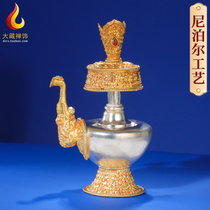 Water purification pot Tibetan ethnic pure copper Baba pot carved home Nepalese craftsmanship tantric Tibetan supplies Buddhist utensils