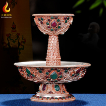 Protector cup pure copper Nepal handcuffed silk supply Cup Tibetan Buddha before the holy water Cup for the protection Cup
