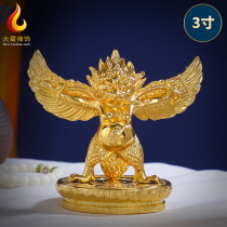Tibetan ethnic supplies Tanton Buddha statue Gilding Dapeng Golden Wing Bird for auspicious swing parts