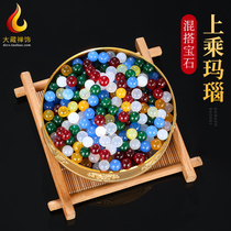 Manza Gemstones Premium Onyx Aquarius Stupa Eight for Mancha luo seven gems repair plate Buddha statue containing supplies