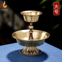 Pure copper Protector Cup large glossy holy water Cup tantric supplies for Buddha Cup Tibet style Buddha front water supply Cup 14cm
