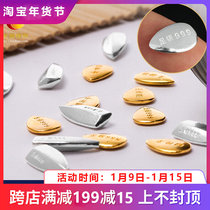 Manza gem sterling silver 99 gold-plated solid seeds seven treasures stone melon seeds for worship like pagoda treasure bottle storage supplies