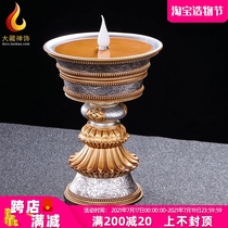 Electronic ghee lamp Buddha lamp LED long light Rechargeable ghee lamp Household candlestick smoke-free environmental protection for Buddha ghee lamp