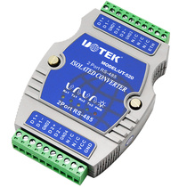 UTEK industrial grade 485 signal amplifier repeater RS485 dual optical isolation UT-520