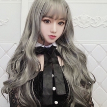2D anime cospaly wig female long hair fluffy fashion makeup fake hair Harajuku big wavy long curly hair