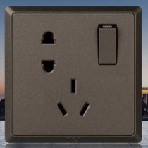 TJ one-digit two-three-pole socket with double switch