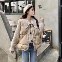 Tide brand sweater vest two-piece set womens autumn and winter 2021 new small fragrant style celebrity jacket small coat