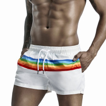 Rainbow Tide three-point sports shorts summer beach pants swimming pants mens running fitness pants mens training