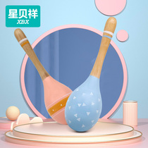 Baby sand hammer baby early education Music Percussion instrument sand ball children rattle grip training sand egg can bite