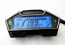 Motorcycle naked car modification LCD instrument Speed speed adjustable N1-6 speed oil water temperature oil display