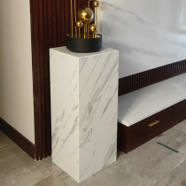  Artificial jazz white marble sculpture decoration base Booth Sales office Hotel art decoration table base