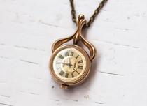 Pendant Ukraine ancient and charming 80 s chain Golden Soviet mechanical pocket watch