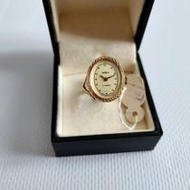 Ukrainian Watches 80 years old gorgeous exquisite gold-plated mechanical Womens ring watch