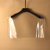Thickened bag clothing store with transparent dust cover plastic household half coat West clothing clothing protection jacket cover