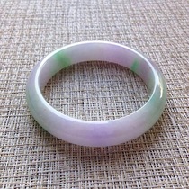The original head live broadcast of the three-color jade bracelet fruit green yang green white red jade glutinous ice seed big circle bean seed old man bracelet