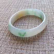 Myanmar Online Ice Species Floating Flowers Guifei Half Mountain Half Water Large Circle Bracelet Childrens Bracelet Male and Female Friends Birthday Gift