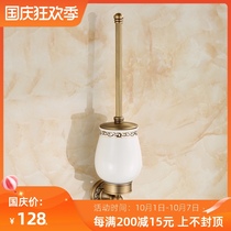 Queens family European style pastoral style all copper antique toilet brush retro toilet brush frame GY911