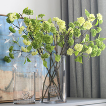 Embroidered flower emulated flower snowball flower pendulum piece table flower pendulum flower dry flower Nordic Living room TV cabinet Decorative Floral