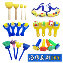 Childrens painting graffiti Sponge brush Seal roller roller paint Teaching tools Childrens diy early education teaching aids